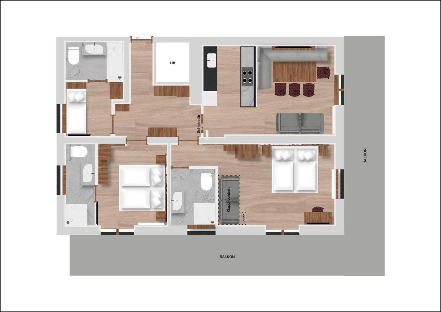 Hofgut Apartment & Lifestyle Resort 바그라인 객실 사진