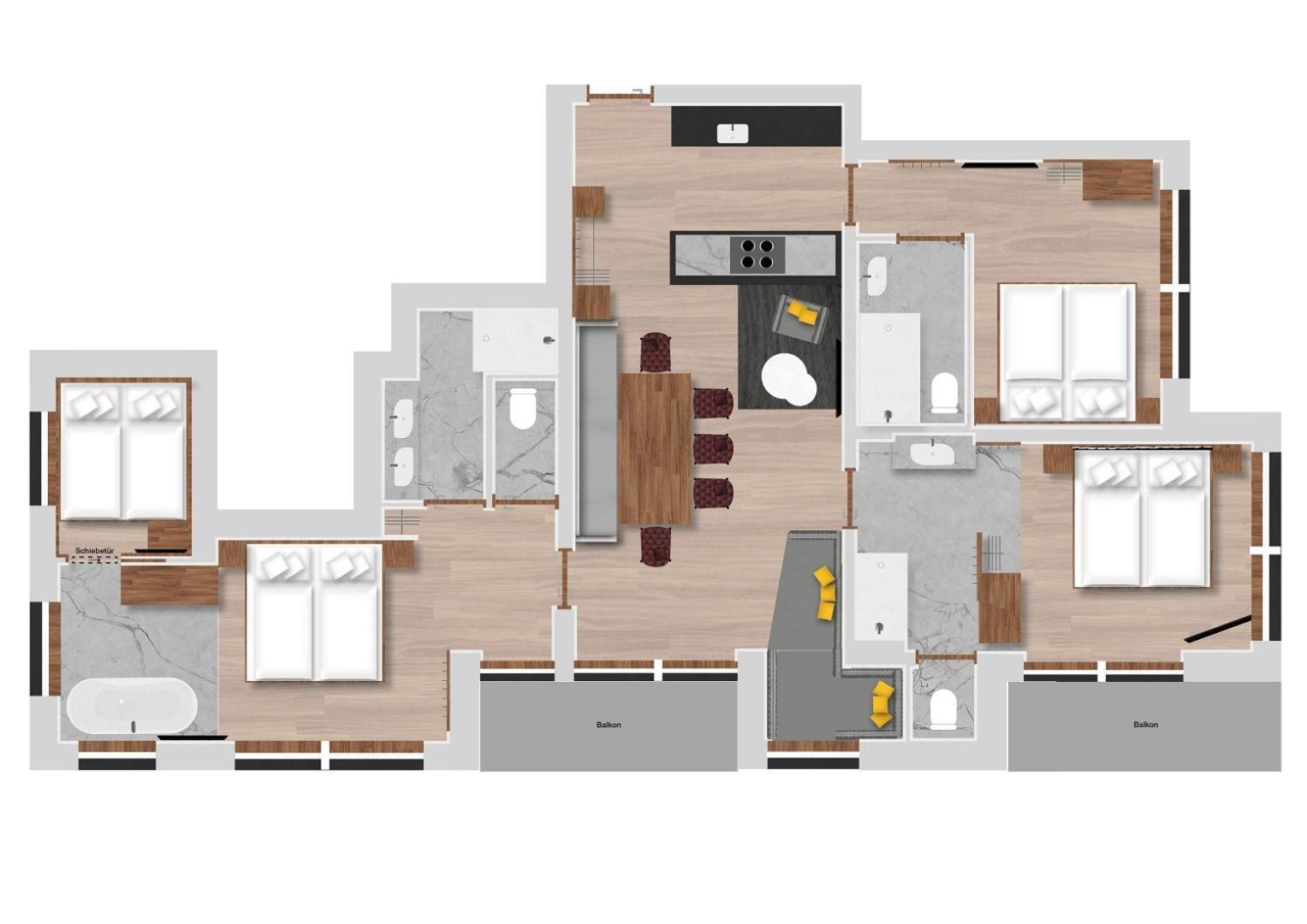 Hofgut Apartment & Lifestyle Resort 바그라인 객실 사진