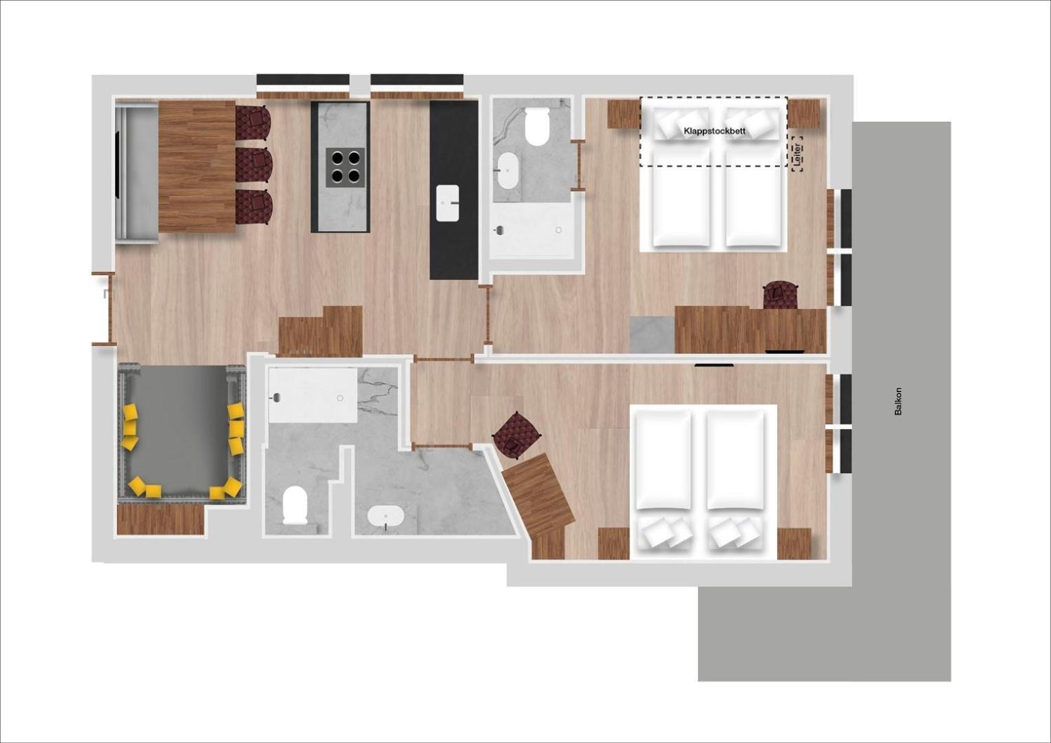 Hofgut Apartment & Lifestyle Resort 바그라인 객실 사진